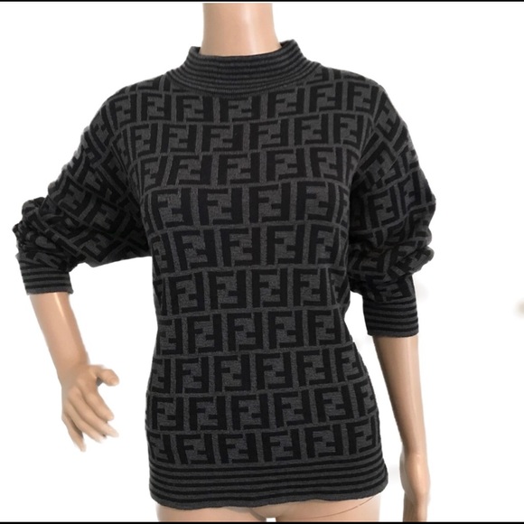 fendi grey sweater